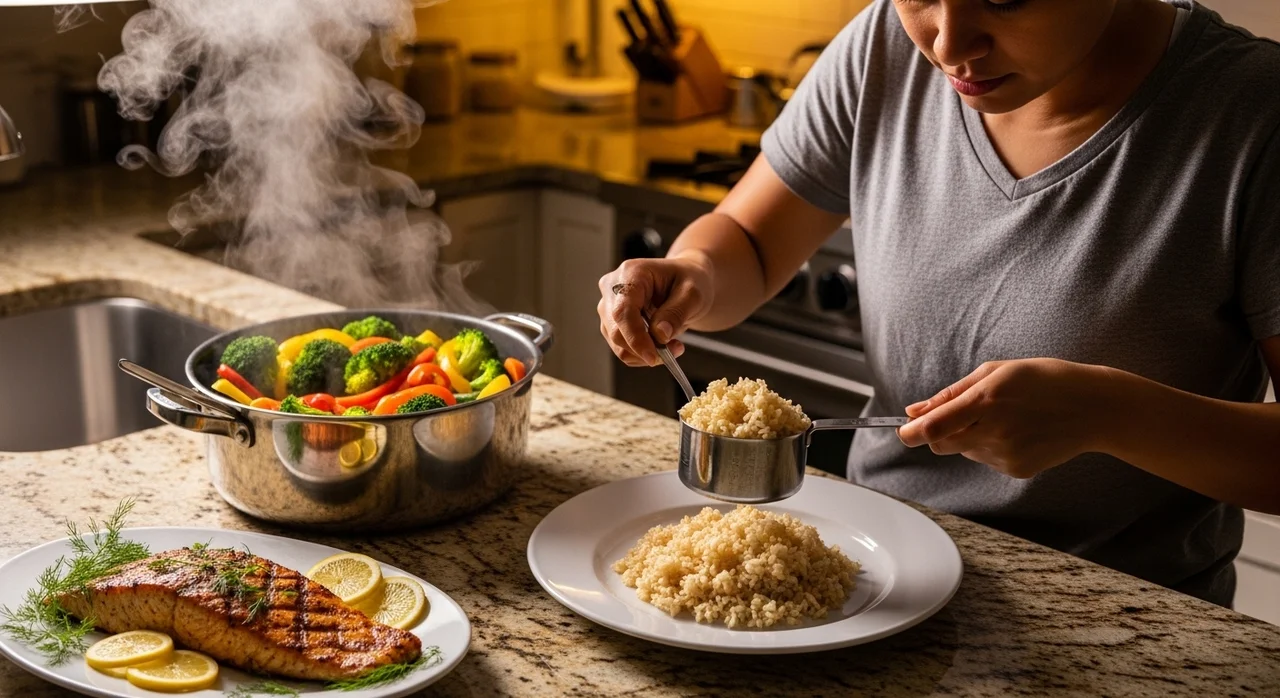 현명한 식단 관리 전략: 양 조절과 조리법