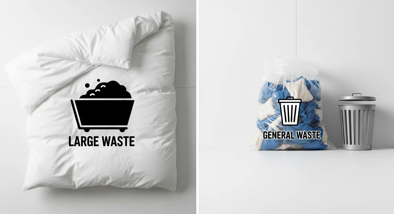 일반 쓰레기? 대형 폐기물? 이불 버리는 방법의 첫걸음